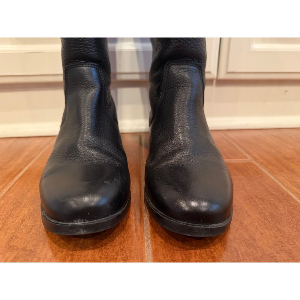 La Canadienne Black Leather Tall Boots Back Zipper Riding Boot 32927 Women's 6 - Picture 10 of 10